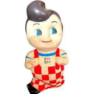 Bobs Big Boy Rubber Bank Shoneys
Restaurant Mascot Soft Plastic Money
Bank AS IS